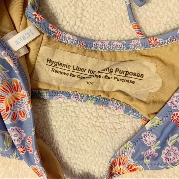 J.Crew Hipster Tie Bikini Bottoms Periwinkle Floral Print - Picture 4 of 8